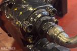 2023 Parker F12-182 hydraulikkmotor med tre monterte hydraulikkslanger og hurtigkoblinger